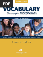 Vocabulary Through Morphemes Sample