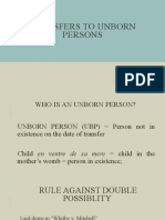 Transfers To Unborn Persons