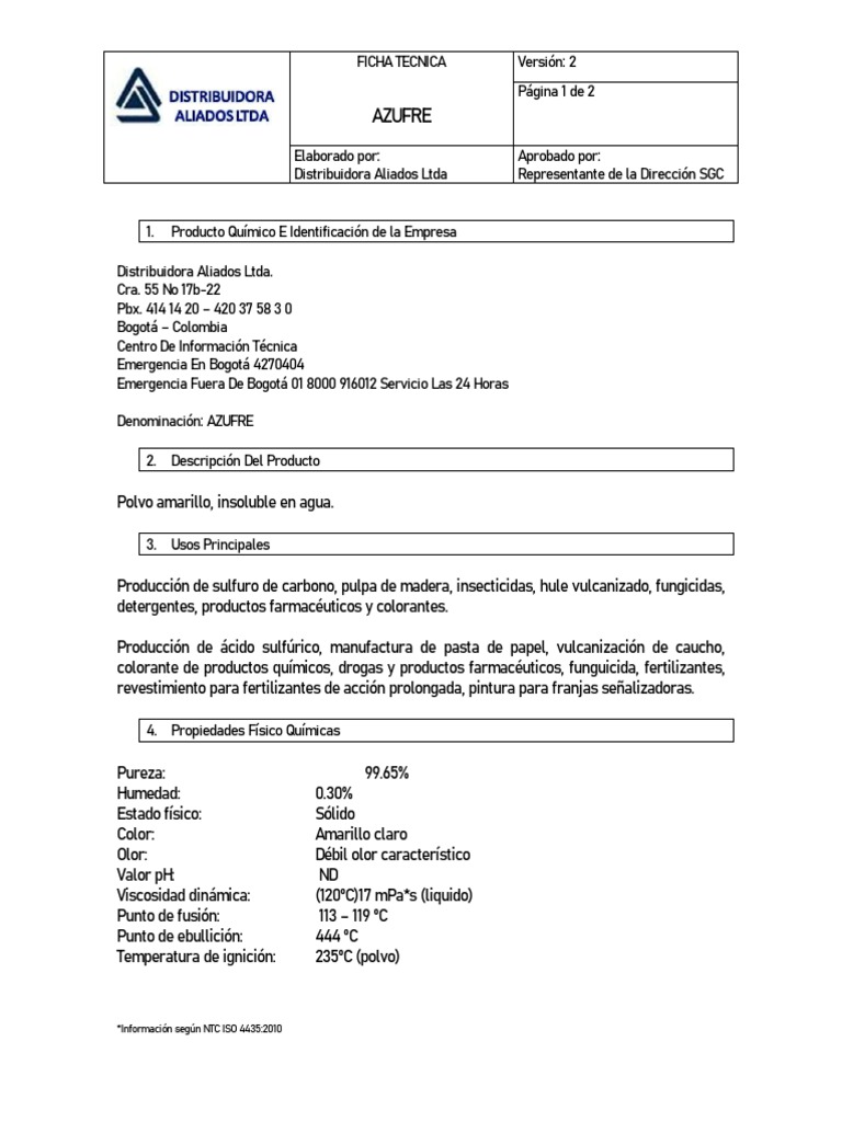 AZUFREE | PDF | Azufre | Fertilizante