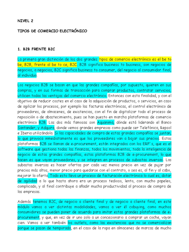 Modulo - Tipos de Comercio Electronico | PDF | Comercio electrónico | Cupón