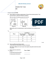 Y6 Science Classification Quiz Part 1 Tuesday 12th May 2020