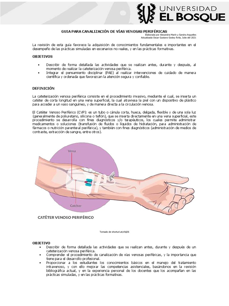 Guía de Venopunción Periférica | PDF | Medicina CLINICA ...