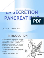 Secretion Pancreatique