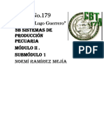 Cbta No.179: Lic. José Lugo Guerrero" 3B Sistemas de Producción Pecuaria Módulo Ii - Submódulo 1 Noemí Ramírez Mejía