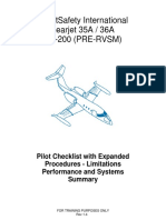 Flightsafety International Learjet 35A / 36A Fc-200 (Pre-Rvsm)