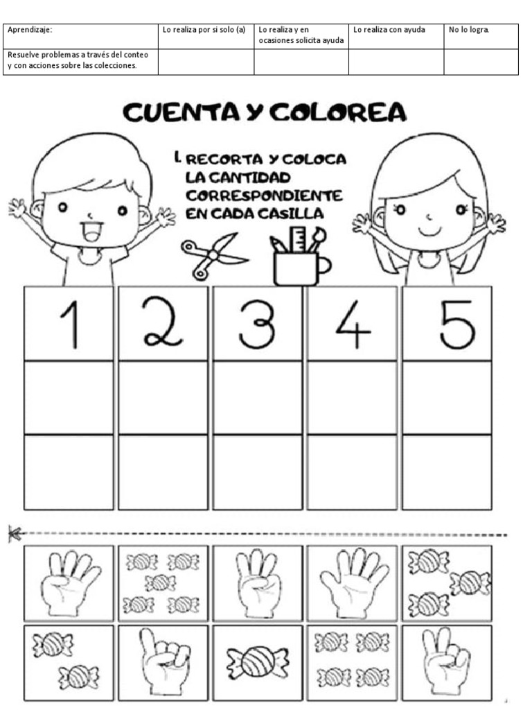 Actividades de Conteo para Preescolar | PDF
