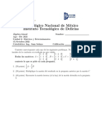 Examen Unidad 2 Álgebra