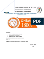 Seguridad y Salud en El Trabajo Oshas 18001 Grupo 1