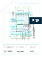 Engineering school roof framing plan