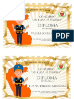 Diplomas Del Concurso Mi Casa Segura