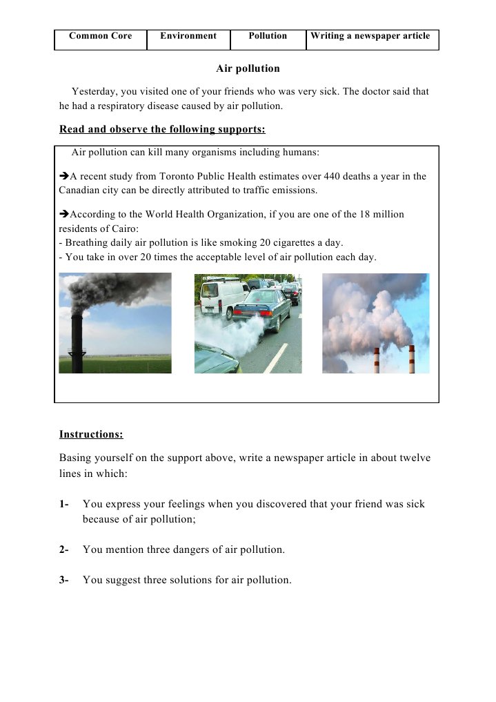 Air Pollution: Health Risks and Solutions | PDF