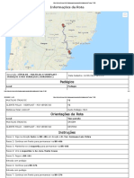 Informações Da Rota: Pedágios