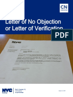 Letter of No Objection or Letter of Verification: Rick D. Chandler, P.E. Commissioner Nyc - Gov/buildings
