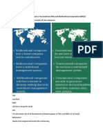 What is the difference between a Transnational