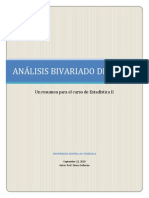 ANÁLISIS BIVARIADO DE DATOS (Dimas, 2010)