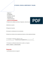 Informe Práctica 2 .Obtención de Óxidos, Hidróxidos, Ácidos y Sales Actividades