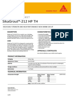 Sikagrout®-212 HP TH: Product Data Sheet