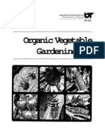 Organic Vegetable Gardening: Agricultural Extension Service