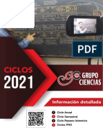 Ciclos preuniversitarios Grupo Ciencias 2021