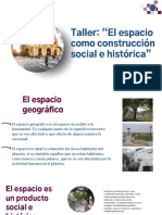 TEMA "El Espacio Como Construcción Social e Histórica" 2 Año