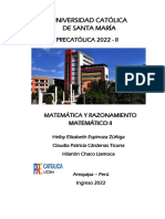 Compendio de Matemática y Razonamiento Matemático II - 2022-II