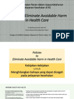 Peran Keselamatan Pasien dalam Upaya Ketahanan Pelayanan Kesehatan di RS _Policies to Eliminate Avoidable Harm in Health Care_ - dr Bambang Tutuko SpAn KIC