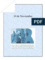 Acto 10 de Noviembre Dia de La Tradición