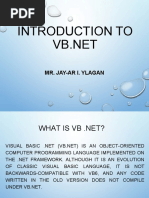 Introduction To: Mr. Jay-Ar I. Ylagan