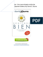 (U283.Book) Download PDF Sentirse Bien. Una Nueva Terapia Contra Las Depresiones (Spanish Edition) by David D. Burns