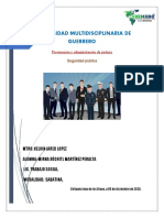 Seguridad pública y procuración de justicia en Guerrero