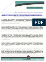 Comunicado FORO Medio Ambiente