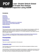 ASA 8.3 and Later: Disable Default Global Inspection and Enable Non-Default Application Inspection Using ASDM