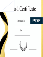 Certificate Template Word 10
