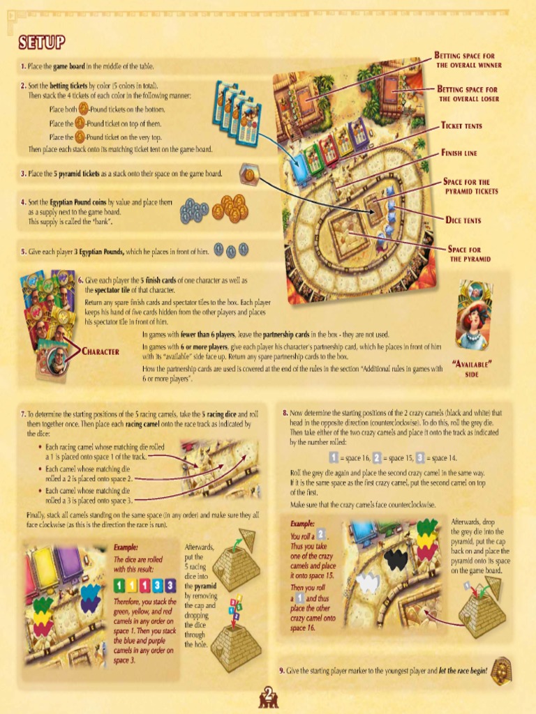 EN Camel Up 2 0 Rules PDF