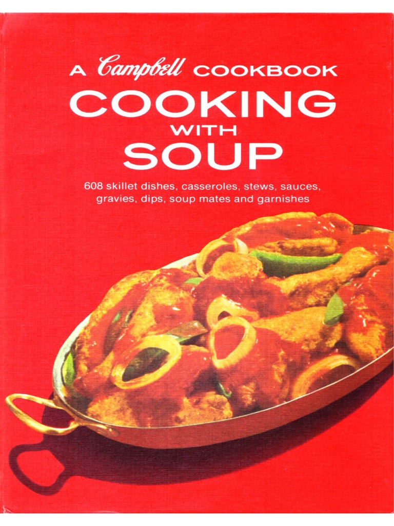 Home Economics Department Campbell's Cooking With Soup (1970) PDF Soup Cooking