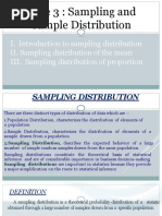 Lecture 3: Sampling and Sample Distribution