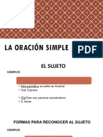 La Oración Simple