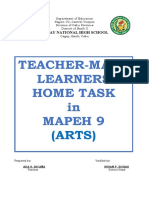Teacher Made Home Task (Arts 9)
