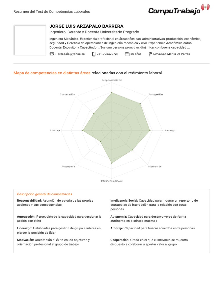 Resumen de Competencias Laborales | PDF | Liderazgo | Liderazgo