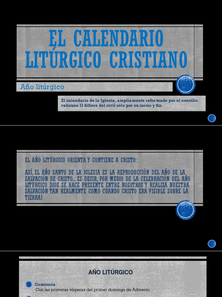 Calendario Litúrgico 2025: Guía Completa | PDF | Pascua de Resurrección ...