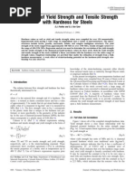 Download Correlation of Yield Strength and Tensile Strength With Hardness for Steels by andersonarizae SN53580950 doc pdf