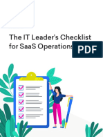 The It Leader'S Checklist For Saas Operations