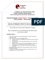 MG101 F S1, 2015 Model Solution