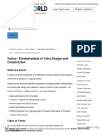Valves - Fundamentals of Valve Design and Construction