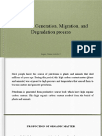 Petroleum Generation, Migration, and Degradation Process