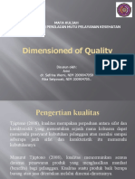 Dimensioned of Quality