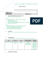 Project Proposal Sample Template