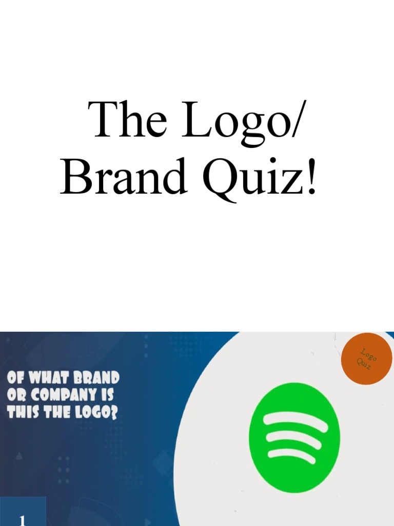 The LogoBrand Quiz PDF