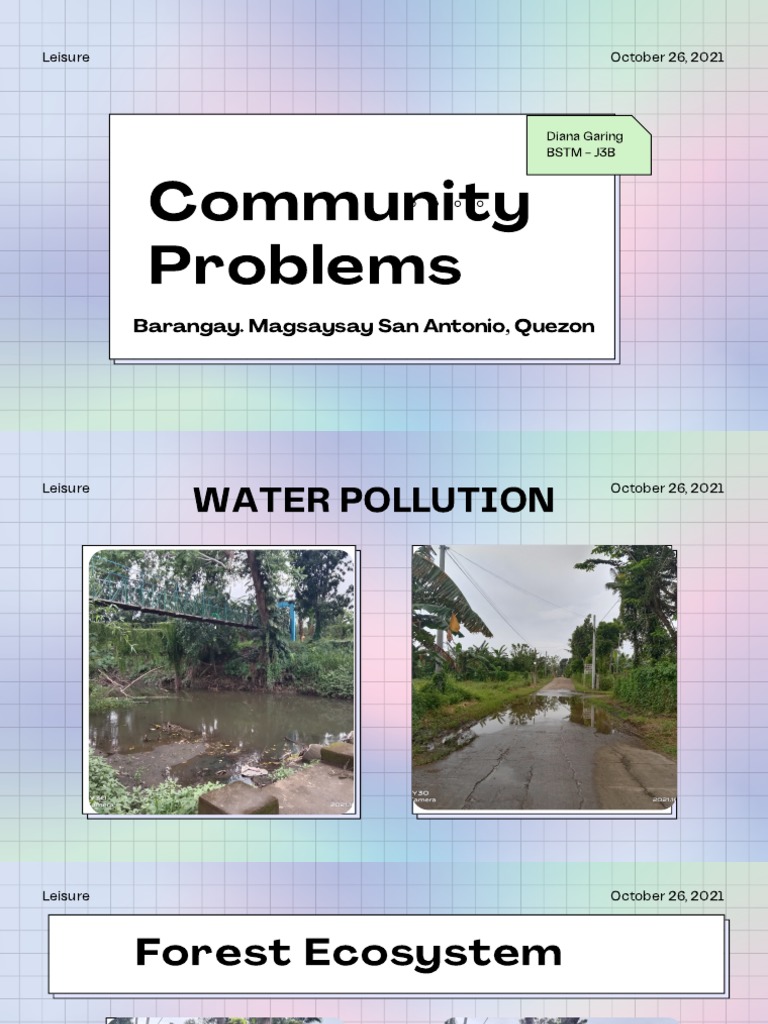 Community Issues in Barangay Magsaysay | PDF