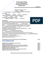 Time: 2 Hrs Marks:50: DTP & Printing Technology Graphic Designing Module OAS-Microsoft Word (Theory) Internal Exam